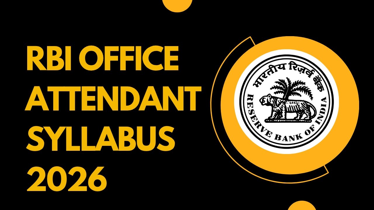 RBI Office Attendant Syllabus 2026