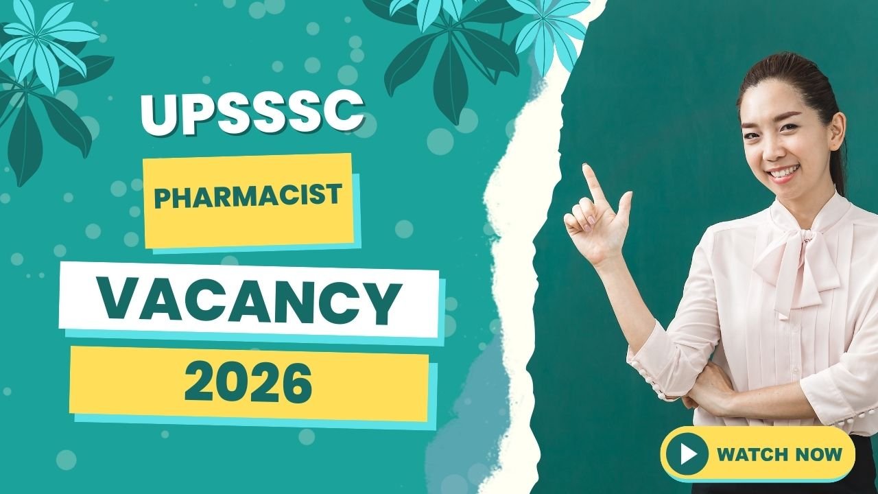 UPSSSC Pharmacist Vacancy 2026