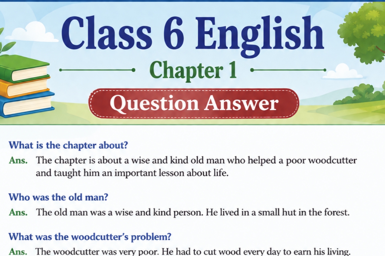 Class 6 English Chapter 1 Question Answer