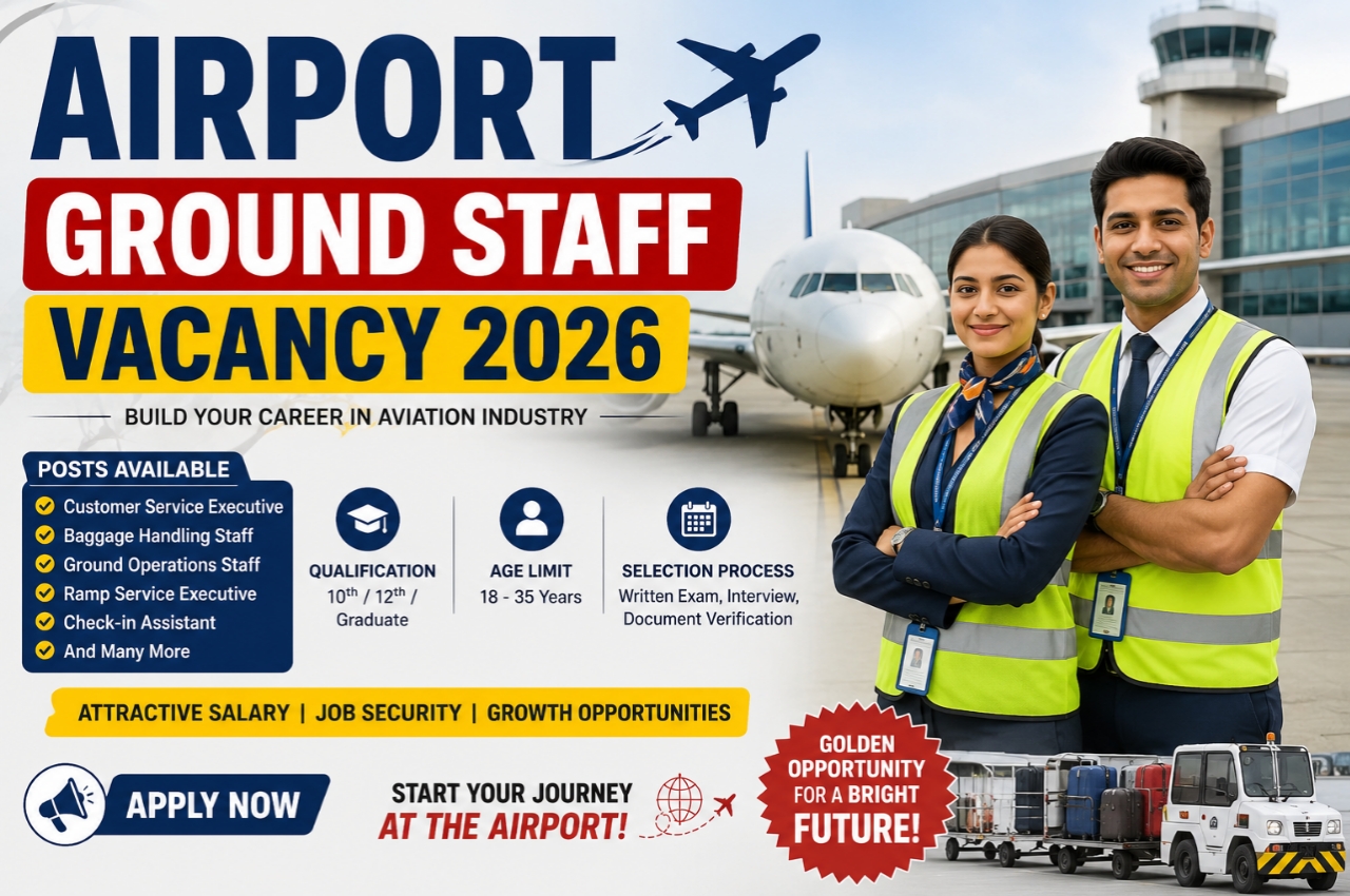 Airport Ground Staff Vacancy 2026