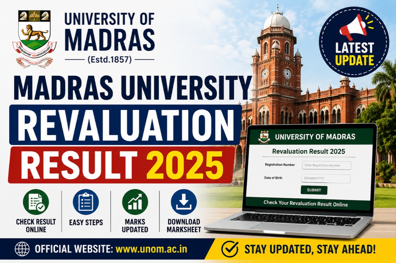 Madras University Revaluation Result 2025